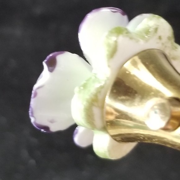 Vintage DeVilbiss Porcelain Flowers Atomizer - Picture 6 of 8